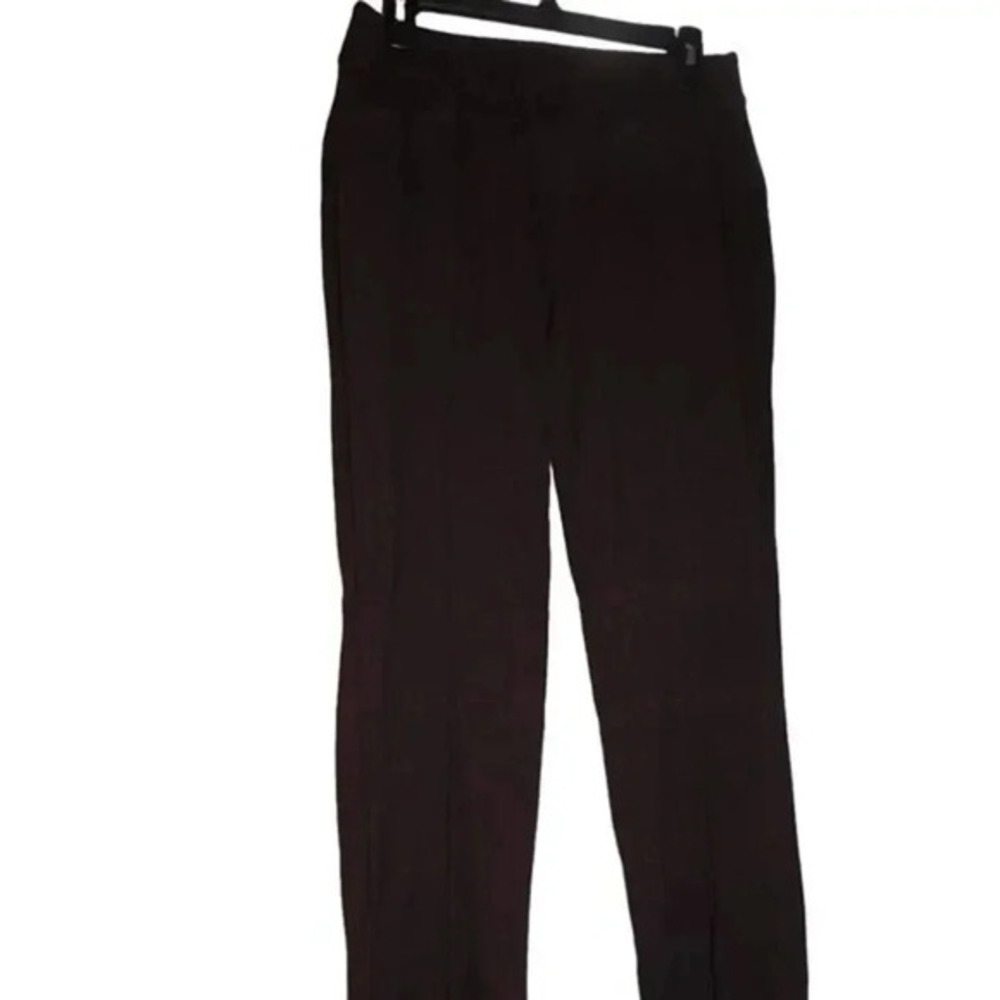 Cato Est 1946 Pleated Pants Pull On Stretch Comfort Brown Size Small Rayon Blend
